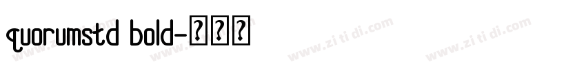 quorumstd bold字体转换